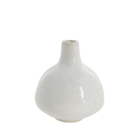 Helene vase white ceramics H9 cm