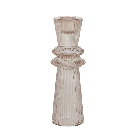Sivia candlestick/vase H15.5 cm. bark