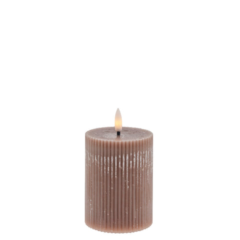 Lillia  LED candle  H10 cm. rose tan