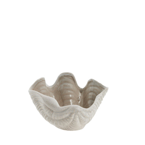 Sheline seashell bowl 17x13 cm. linen