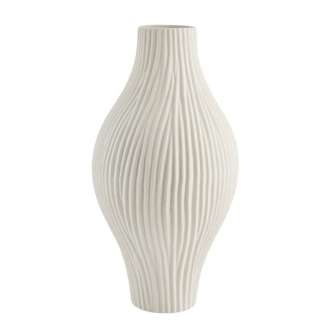 Esmia decoration vase H50 cm. off white