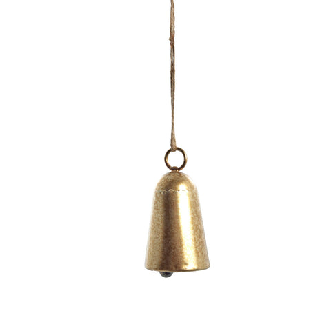 Missia decoration bell H10 cm. light gold