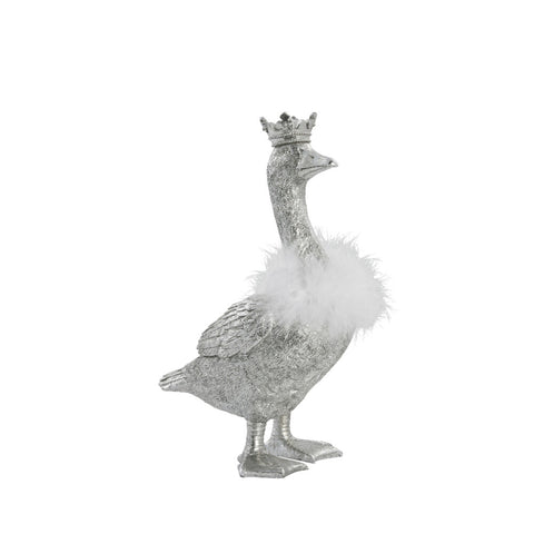 Segilla Royal Goose H26.5 cm. antique silver