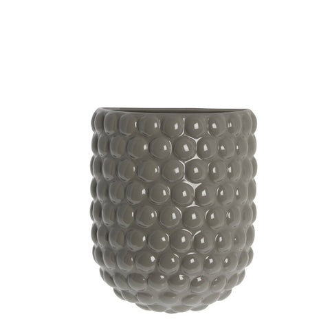 Dotsie wall pot H20 cm. grey