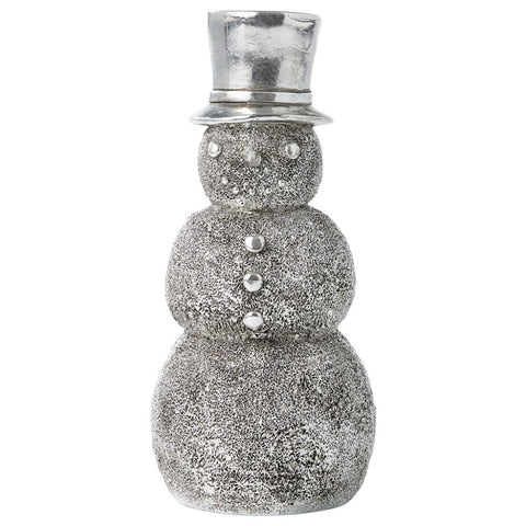 Serafina snowman H18 cm. antique silver