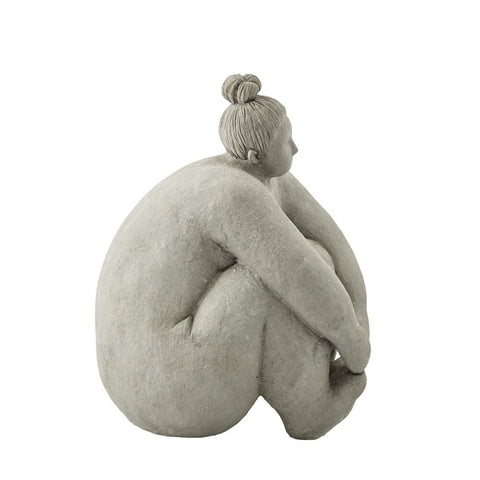 Serafina figurine H24 cm. grey