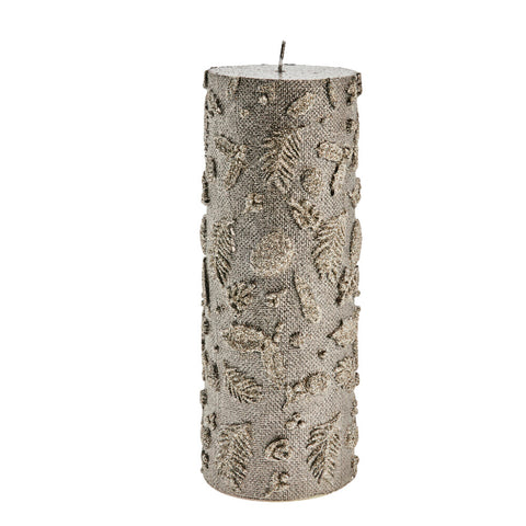 Cristiellia decoration candle H15 cm. brown