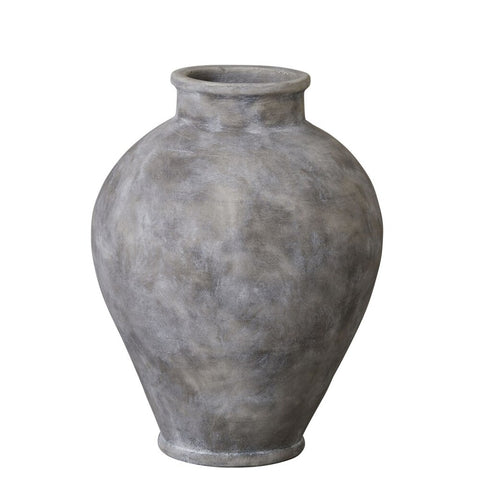 Anna vase H48 cm. antique grey