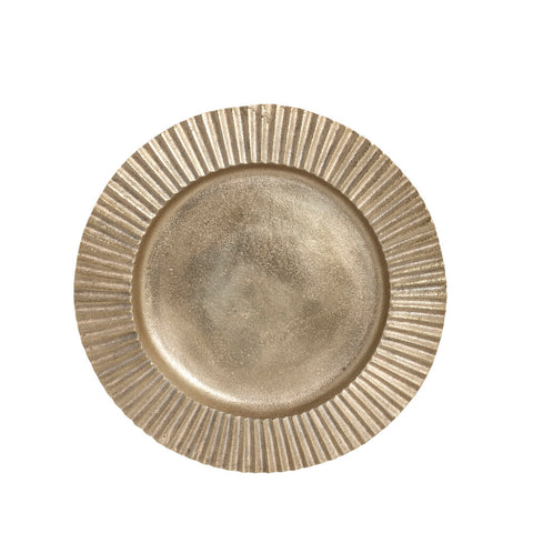 Lavisse tray Ø39.5 cm. light gold