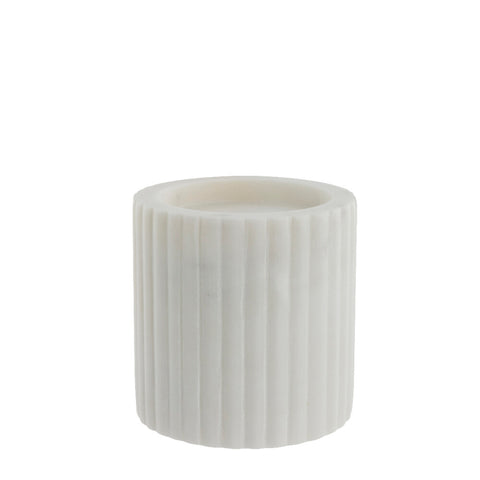 Eliana candlestick 10x9.5 cm. white marble