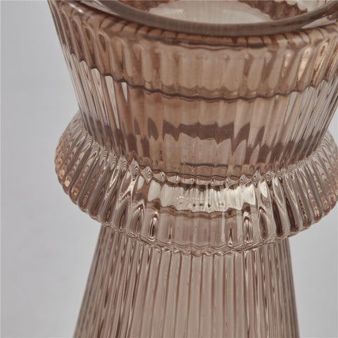 Sivia candlestick/vase H11.5 cm. bark
